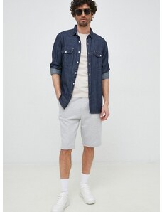 Bavlnené šortky Calvin Klein Jeans pánske, šedá farba