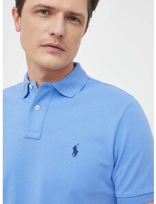 Bavlnené polo tričko Polo Ralph Lauren jednofarebné, 710782592