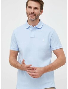 Bavlnené polo tričko Polo Ralph Lauren tyrkysová farba,jednofarebné,710782592