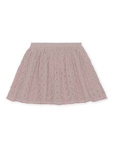 Dievčenská bavlnená sukňa Konges Sløjd ružová farba, mini, áčkový strih
