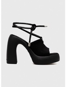 Sandále Karl Lagerfeld ASTRAGON HI čierna farba, KL33725