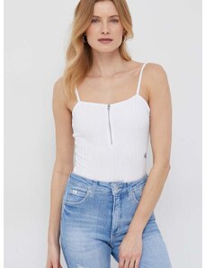 Body Calvin Klein Jeans dámske, biela farba