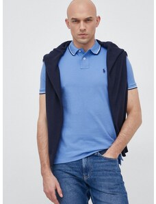 Bavlnené polo tričko Polo Ralph Lauren jednofarebné, 710842621