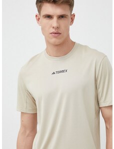 Športové tričko adidas TERREX Multi HM4045 béžová farba, jednofarebné