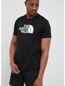 Športové tričko The North Face Reaxion Easy čierna farba, s potlačou, NF0A4CDVJK31