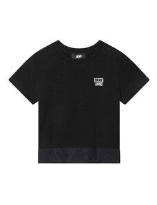 Detské tričko Dkny čierna farba