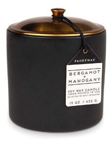 Voňavá sójová sviečka Paddywax Bergamot & Mahogony 425 g