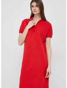 Šaty Tommy Hilfiger červená farba, mini, oversize