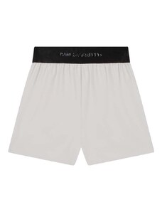 Detské krátke nohavice Karl Lagerfeld béžová farba, jednofarebné