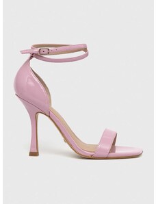 Sandále Guess HYLAN ružová farba, FL6HYL PAF03
