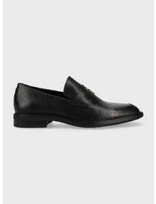 Kožené mokasíny Vagabond Shoemakers FRANCES 2.0 dámske, čierna farba, na plochom podpätku, 5406.114.20