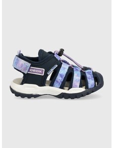 Detské sandále Geox tmavomodrá farba