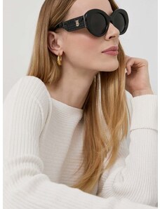 Slnečné okuliare Burberry MARGOT dámske, čierna farba, 0BE4370U