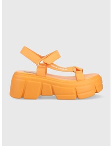 Sandále Steve Madden Assertive dámske, oranžová farba, na platforme, SM11002461