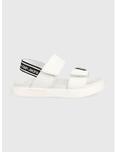 Detské sandále Calvin Klein Jeans biela farba