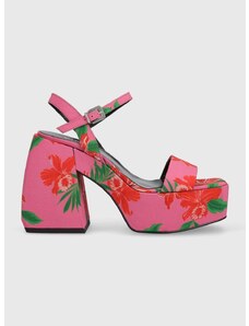 Sandále Pinko Fantine ružová farba, 100655 A0O6 YNR