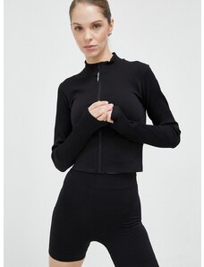 Tréningová mikina Calvin Klein Performance Essentials čierna farba, jednofarebná
