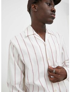 Bavlnená košeľa Les Deux pánska, béžová farba, regular