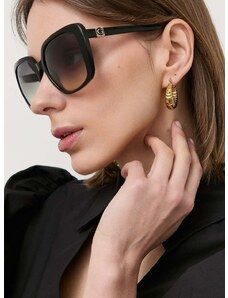 Slnečné okuliare Guess dámske, čierna farba, GU7863_5801B