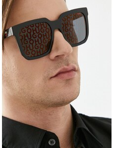 Slnečné okuliare HUGO pánske, čierna farba