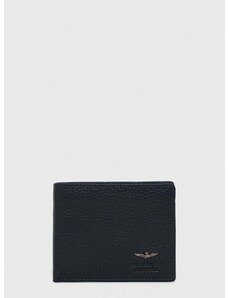 Kožená peňaženka Aeronautica Militare pánsky, tmavomodrá farba