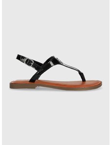 Detské sandále Polo Ralph Lauren čierna farba