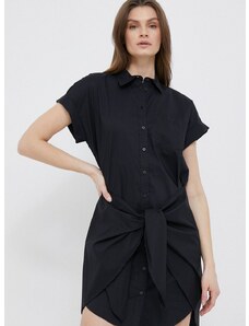 Šaty Lauren Ralph Lauren čierna farba, mini, rovný strih