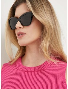 Slnečné okuliare Balenciaga BB0271S dámske, čierna farba