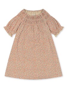 Dievčenské šaty Konges Sløjd fialová farba, mini, áčkový strih