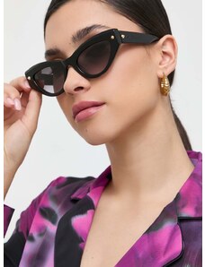 Slnečné okuliare Alexander McQueen AM0407S dámske, čierna farba