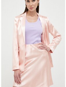 Sukňa Guess ružová farba, mini, áčkový strih