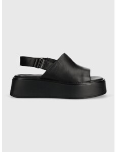 Kožené sandále Vagabond Shoemakers COURTNEY COURTNEY dámske, čierna farba, na platforme, 5534.001.92,