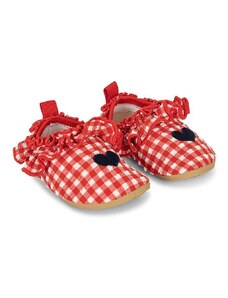 Topánky pre bábätká Konges Sløjd červená farba