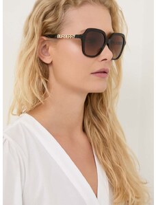 Slnečné okuliare Burberry JONI dámske, hnedá farba, 0BE4389