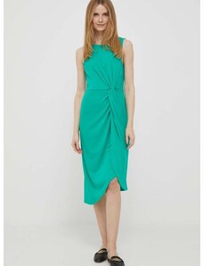 Šaty Lauren Ralph Lauren zelená farba, mini, priliehavá