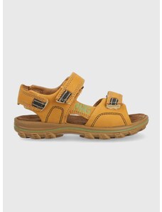 Detské kožené sandále Primigi hnedá farba