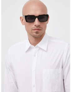 Bavlnená košeľa BOSS BOSS ORANGE pánska, biela farba, regular, s klasickým golierom