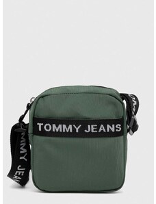 Malá taška Tommy Jeans zelená farba