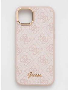 Puzdro na mobil Guess iPhone 14 Plus 6,7" ružová farba