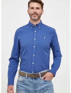 Bavlnená košeľa Polo Ralph Lauren pánska, slim, s golierom button-down