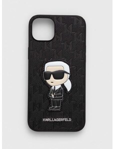Puzdro na mobil Karl Lagerfeld iPhone 14 Plus 6.7" čierna farba