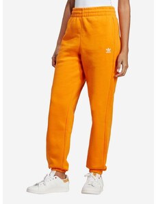 Bavlnené tepláky adidas Originals IK7689-POMARANCZ, oranžová farba, jednofarebné