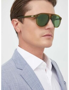 Slnečné okuliare Gucci GG1320S pánske, zelená farba