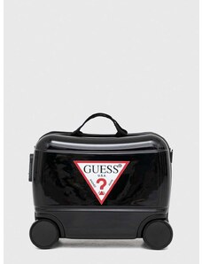 Detský kufrík Guess čierna farba