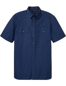 bonprix Košeľa s krátkym rukávom, komfortný strih, farba modrá