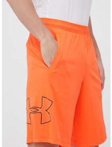 Tréningové šortky Under Armour oranžová farba, 1306443