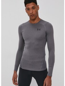 Tréningové tričko s dlhým rukávom Under Armour šedá farba, jednofarebný, 1361524