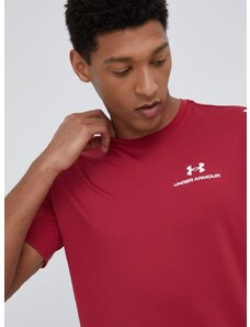 Tréningové tričko Under Armour Rush Energy 1366138-001, bordová farba, jednofarebné