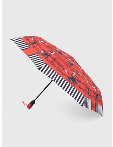 Dáždnik Moschino červená farba, 7991
