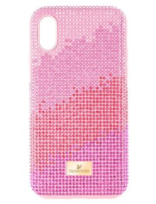 Puzdro na mobil Swarovski High Love iPhone Xs MAX ružová farba